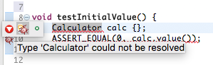 Calculator Type Could Not Be Resolved